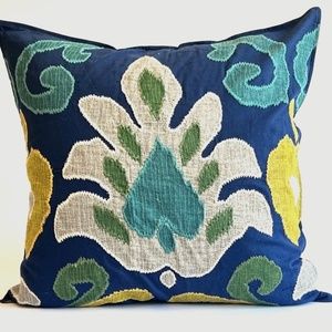 Pottery Barn Ikat Pillow Cover 24 x 24 Inches 2 available